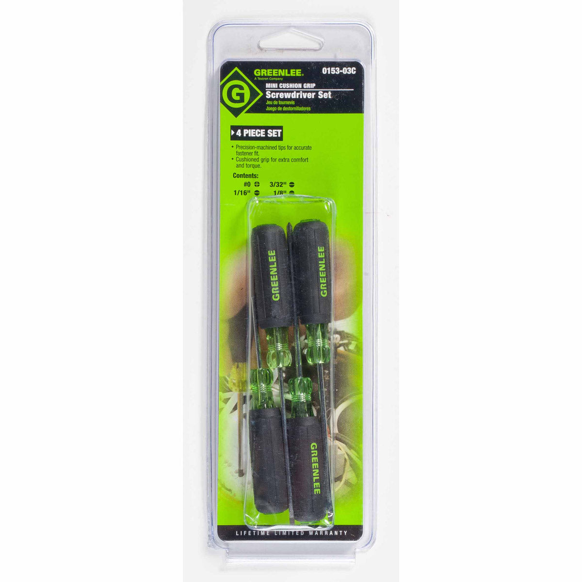 Greenlee 0153-03C 4-Pieces Mini-Precision Screwdriver Set - 2