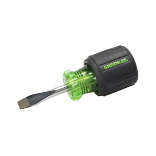 Greenlee 0153-28C Round Shank 1/4" x 1-1/2" Flat Blade Screwdriver