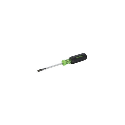 Greenlee 0153-11C Heavy-Duty Keystone Tip, Square Shank 1/4" x 4" Flat Blade Screwdriver