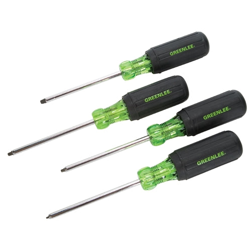 Greenlee 0353-01C 4-Piece Square-Recess Tip Driver Set