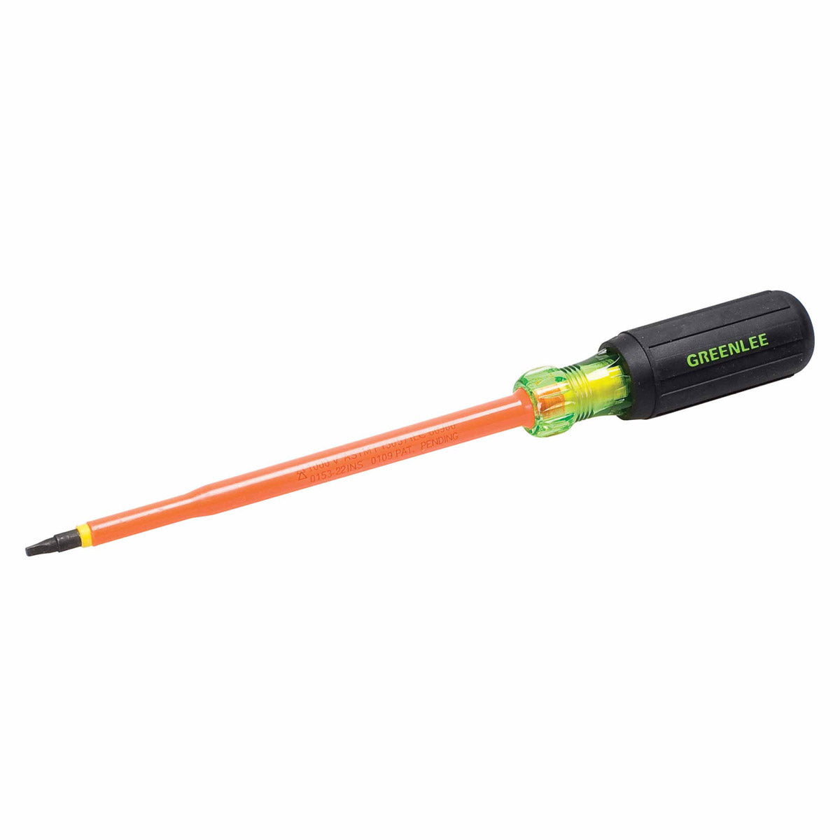 Greenlee 0353-32-INS #1X6" Insulated Square Tip Screwdriver - 2