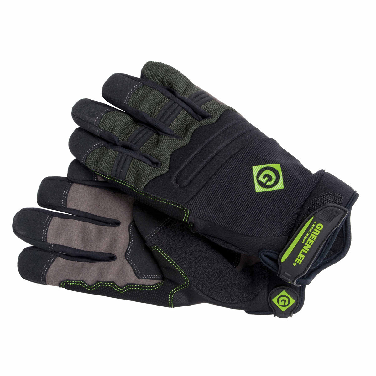 Greenlee 0358-14L High Dexterity Black Tradesman Gloves, Large - 2