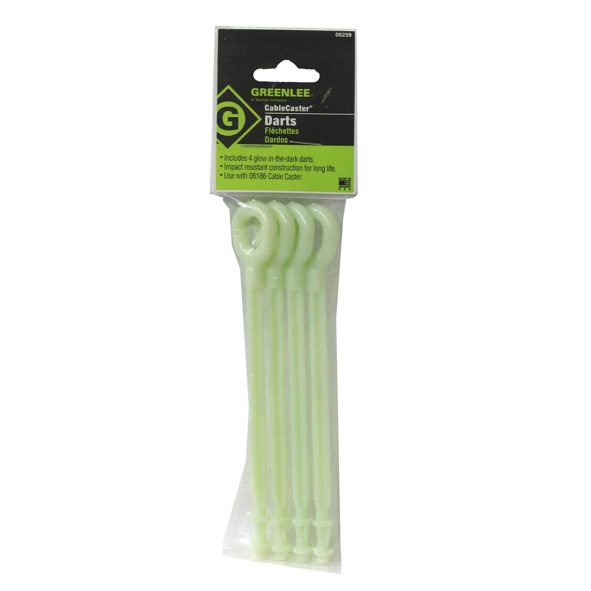 Greenlee 06259 CableCaster Replacement Darts (Pack of 4) - 6