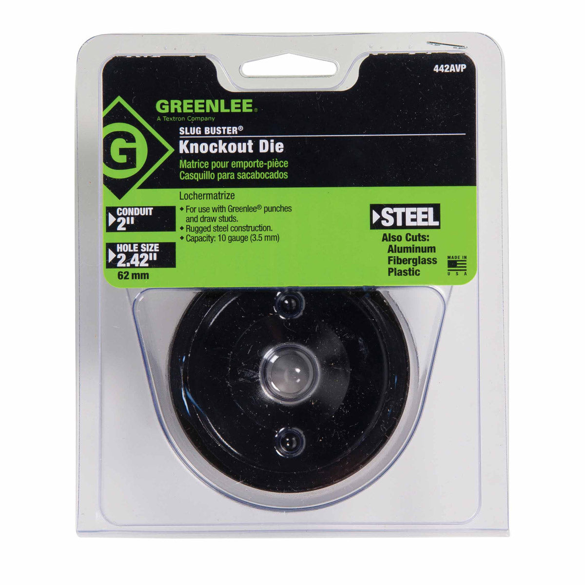 Greenlee 21297 Die for 710 Metal Stud Punch - 2