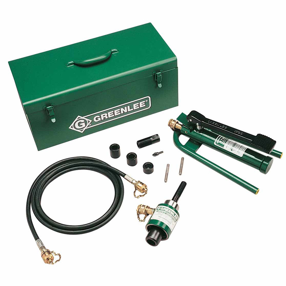 Greenlee 7625 Slug-Buster Ram and Foot Pump Hydraulic Driver Kit - 2