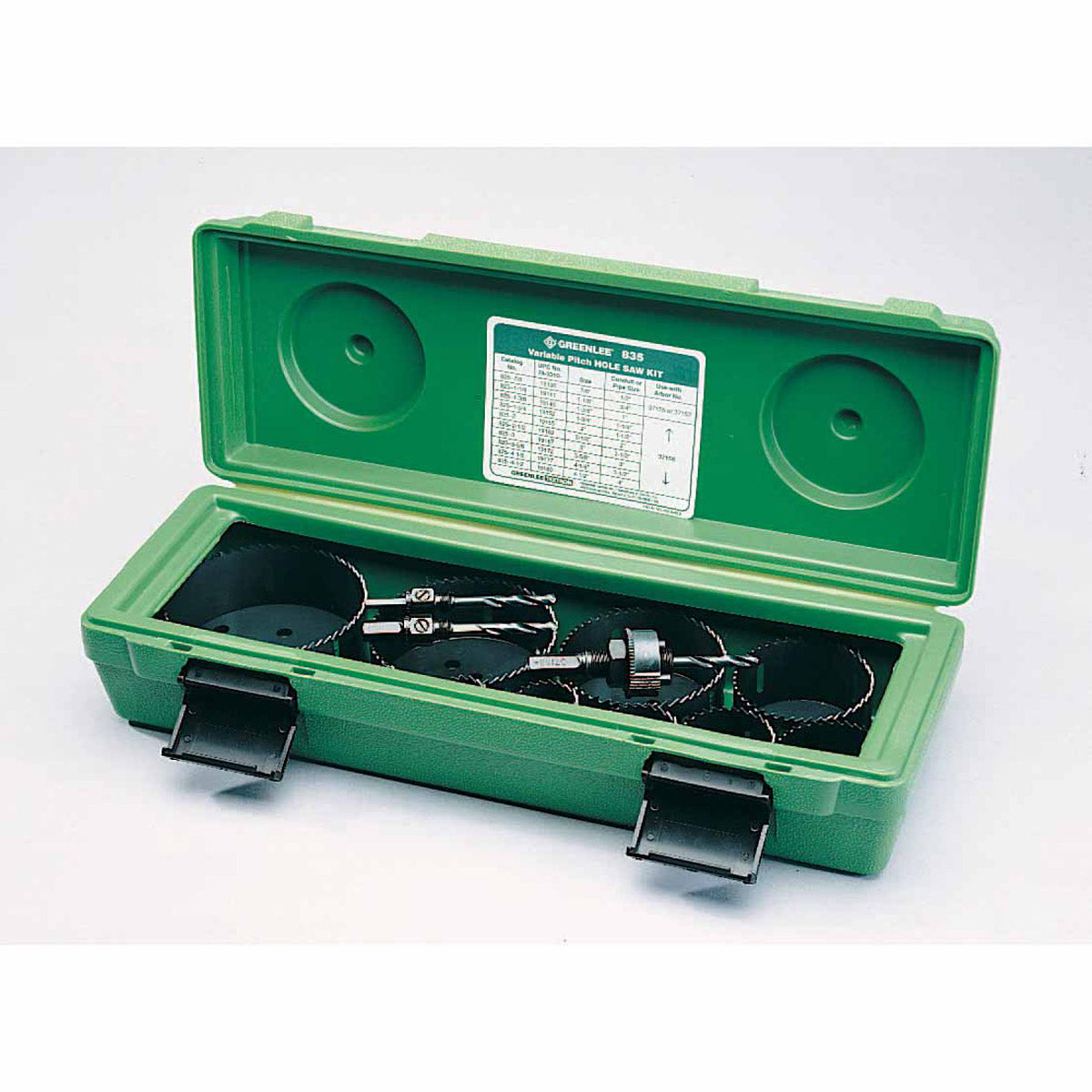 Greenlee 835 1/2" - 4" Bi-Metal Hole Saw Kit - 2