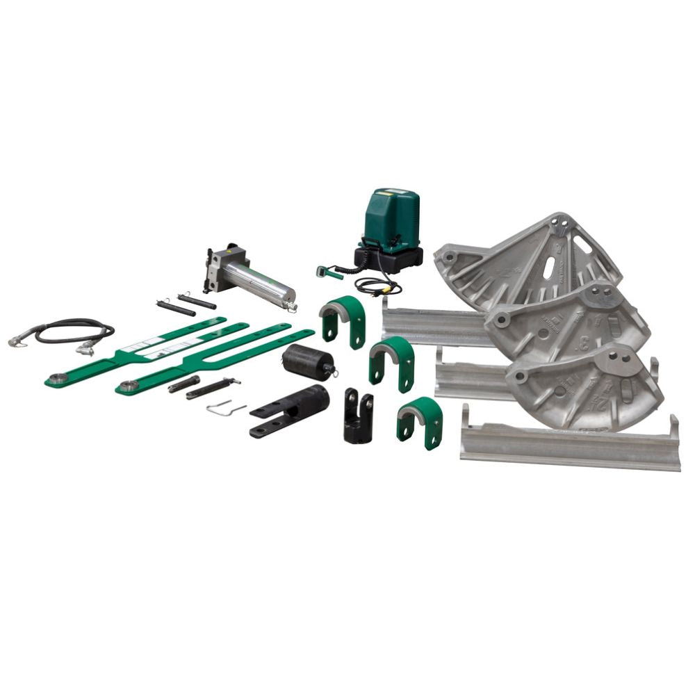 Greenlee 881GXDE980 Cam-Track Bender for 2-1/2", 3", and 4" with Hydraulic Pump