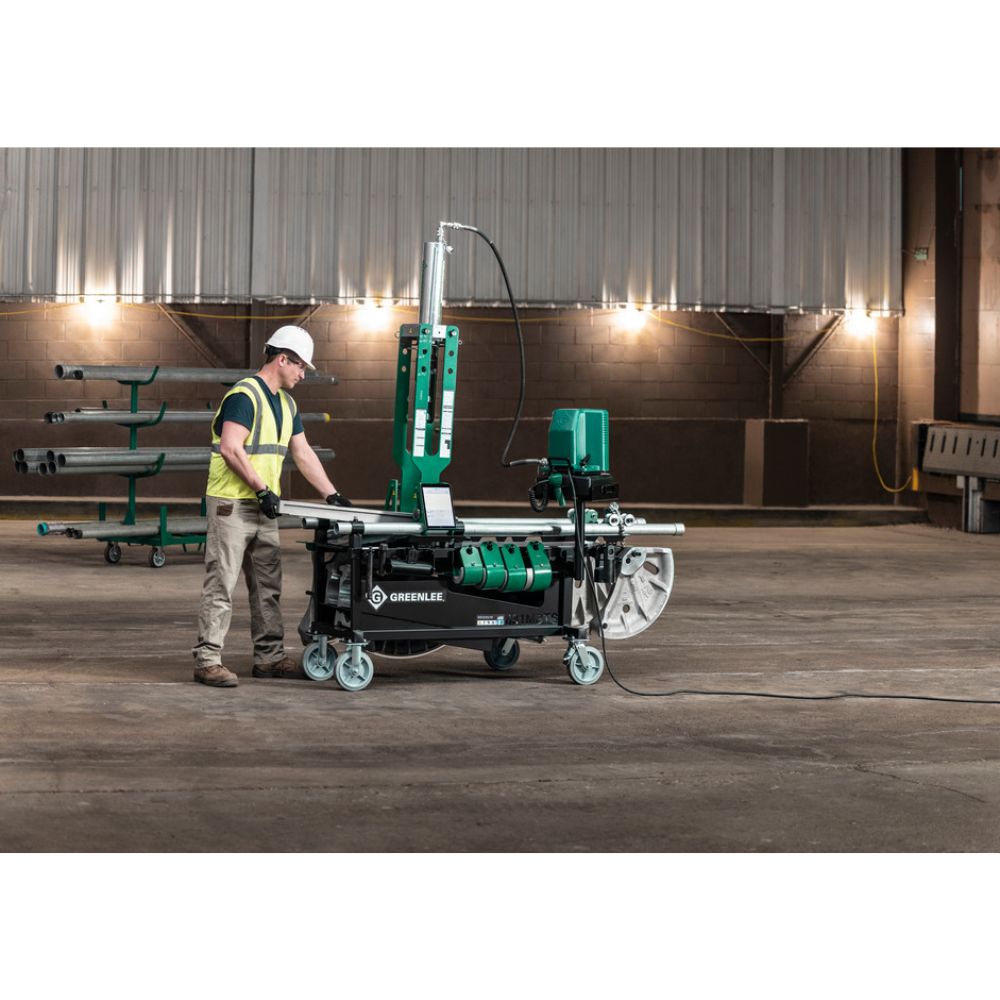 Greenlee 881GXE980MBTS Cam-Track Bender for 2-1/2" - 4" with Hydraulic Pump and Mobile Bending Table - 2