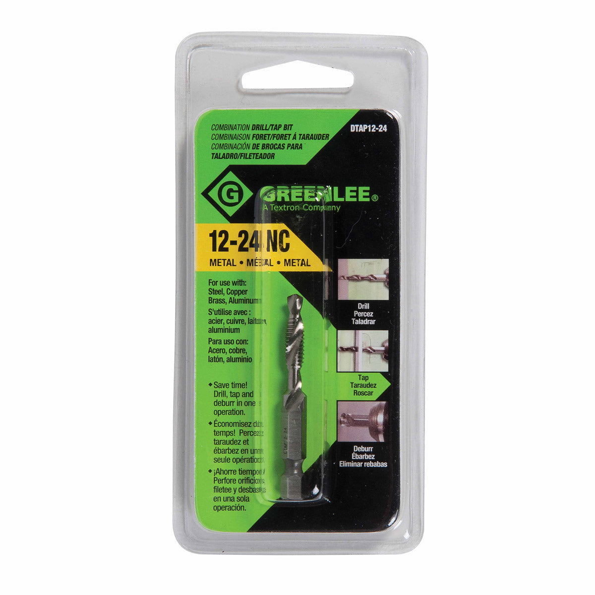 Greenlee DTAP12-24 DRILL/TAP, 12-24 - 2