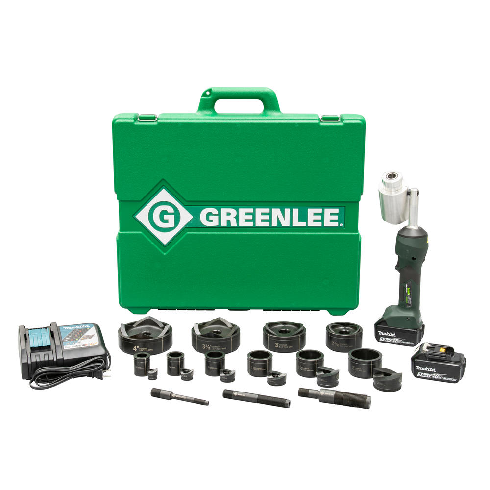 Greenlee LS100X11SB4 INTELLIPUNCH 11-Ton Set, SB 1/2" - 4"